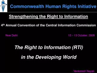 Commonwealth Human Rights Initiative