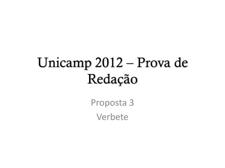 unicamp 2012 prova de reda o