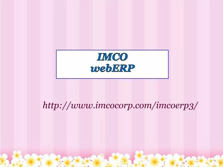http www imcocorp com imcoerp3