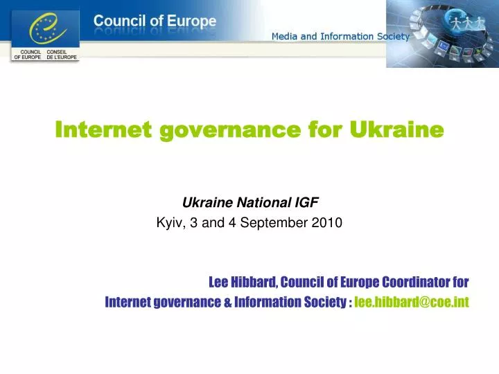 internet governance for ukraine