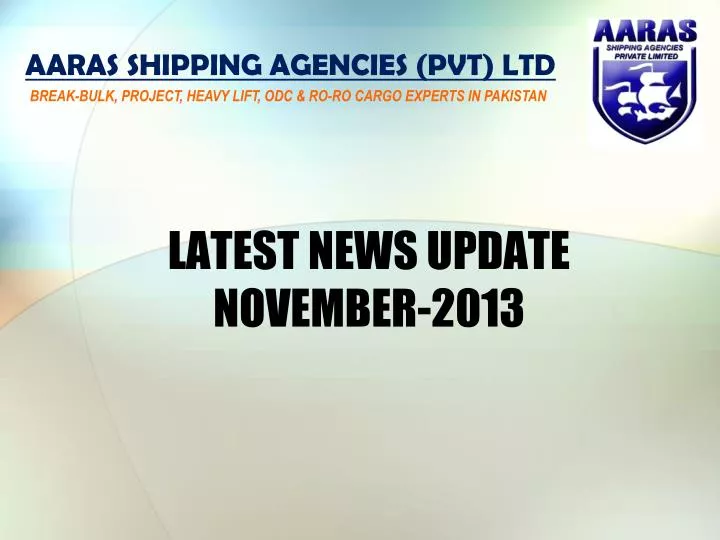 latest news update november 2013
