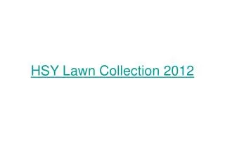 HSY Lawn Collection 2012