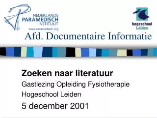 afd documentaire informatie