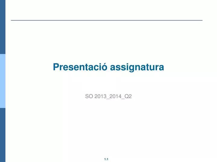 presentaci assignatura