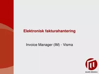 elektronisk fakturahantering
