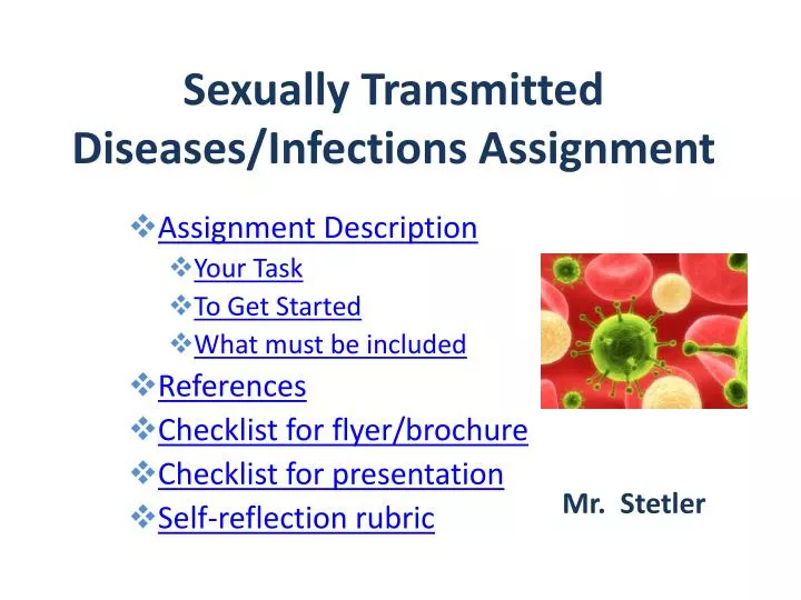 sexually transmitted diseases infections assignment