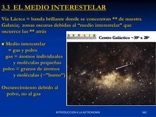 3 3 el medio interestelar