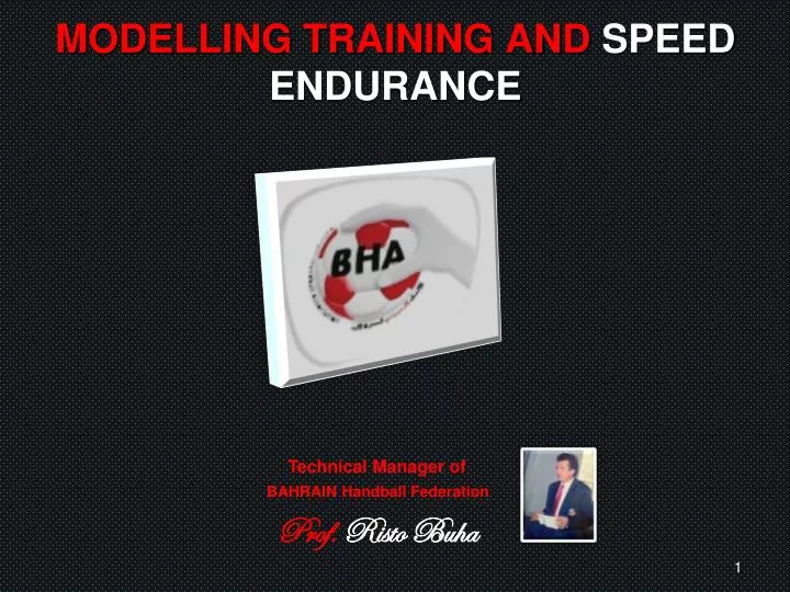 modelling training and speed endurance