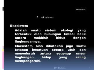 ekosistem