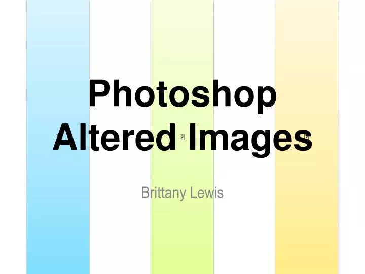 photoshop altered images