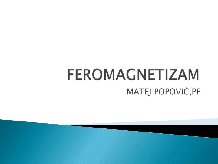 feromagnetizam