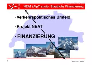 neat alptransit staatliche finanzierung