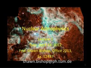 Nuclear Astrophysics