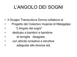 l angolo dei sogni
