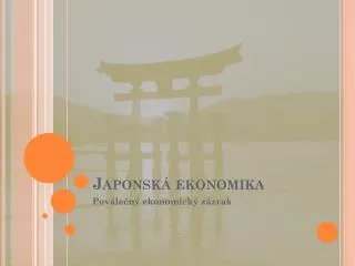 japonsk ekonomika