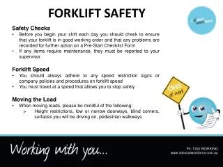 FORKLIFT SAFETY