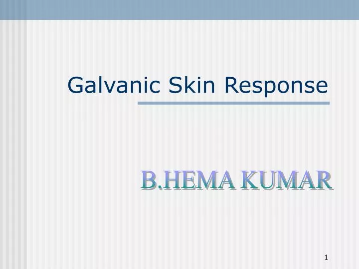 galvanic skin response