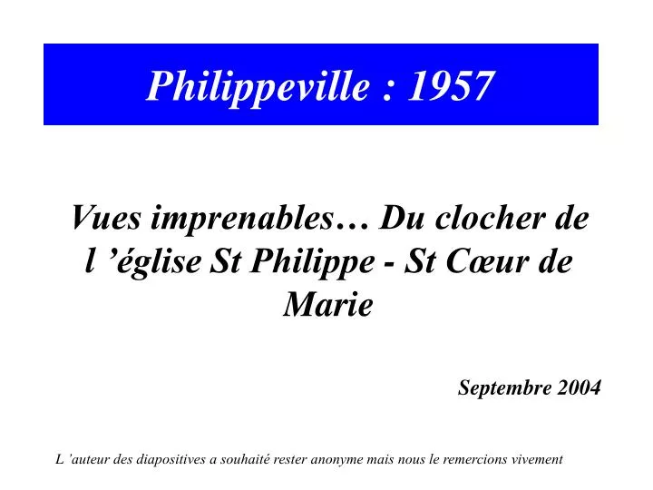 philippeville 1957