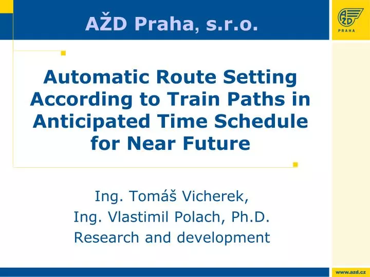 automatic route setting according to train paths in anticipated time schedule for near future