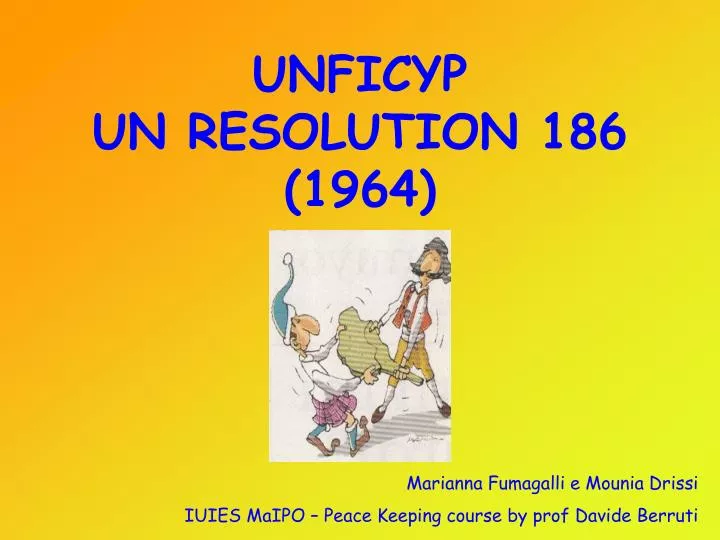 unficyp un resolution 186 1964