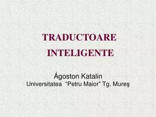 traductoare inteligente