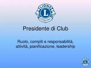 presidente di club