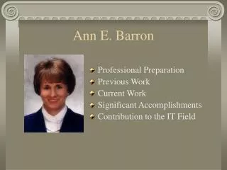 Ann E. Barron