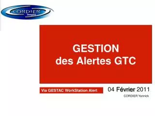 gestion des alertes gtc