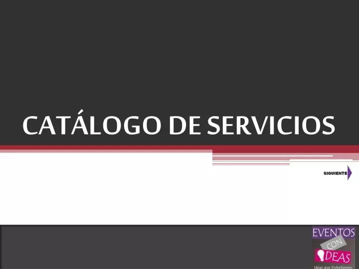 cat logo de servicios