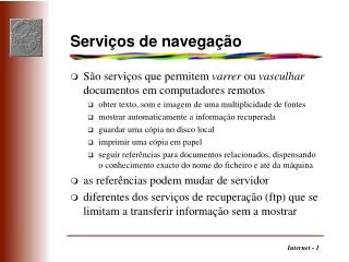 servi os de navega o