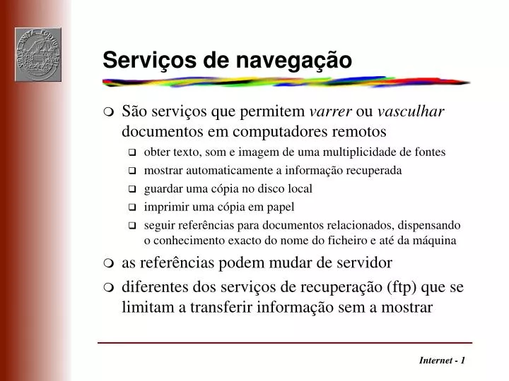 servi os de navega o