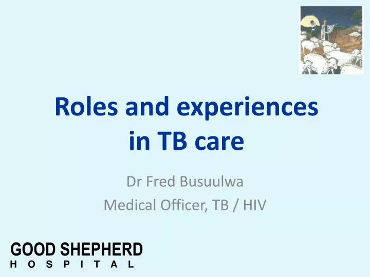 dr fred busuulwa medical officer tb hiv