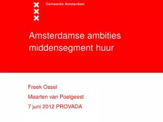 amsterdamse ambities middensegment huur