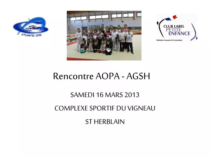 rencontre aopa agsh