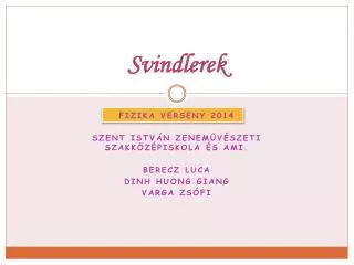 svindlerek