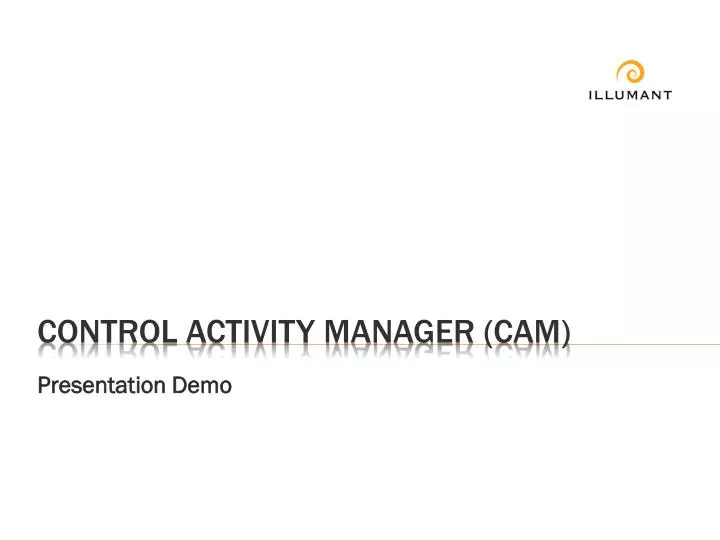 control activity manager cam
