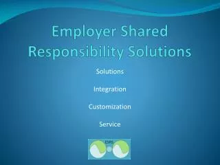 Employer Shared Responsibility Solutions