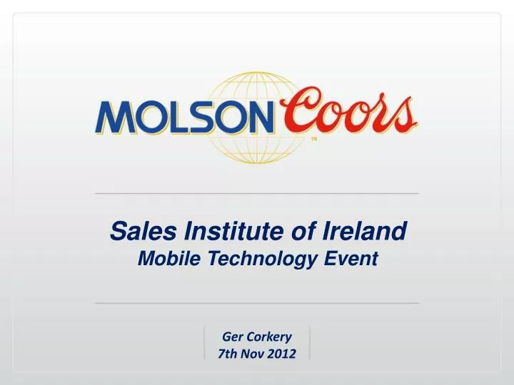sales institute of ireland mobile technology event