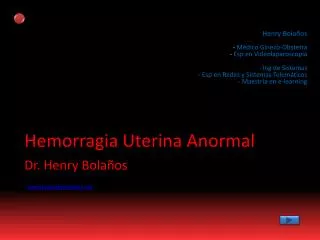 hemorragia uterina anormal