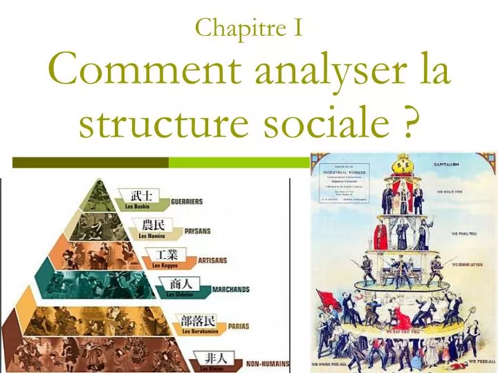 chapitre i comment analyser la structure sociale