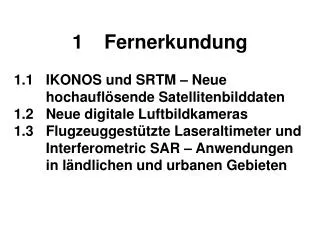 1 fernerkundung