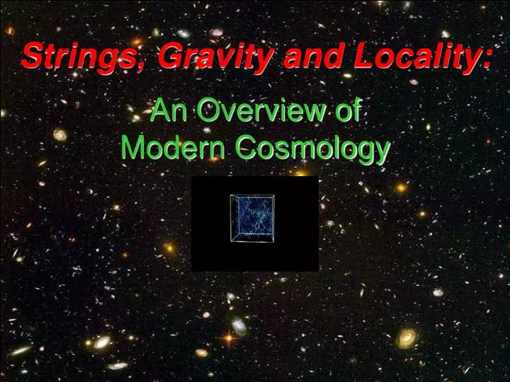 strings gravity and locality