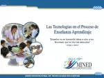 Las Tecnologías en el Proceso de Enseñanza Aprendizaje - slide 1