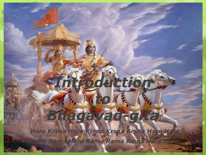 introduction to bhagavad gita