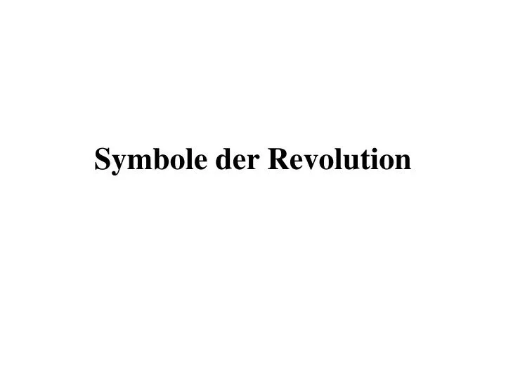 symbole der revolution