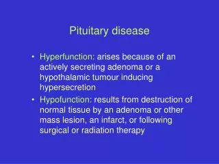 Pituitary disease