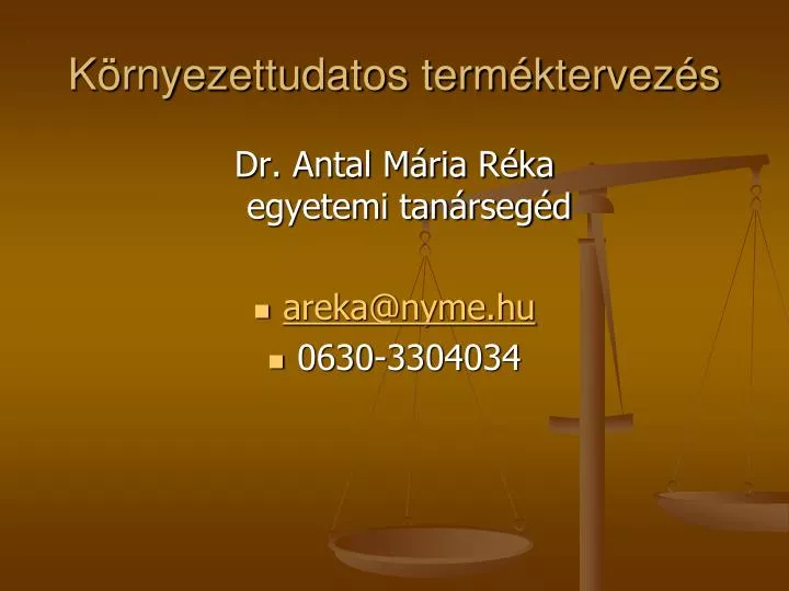 k rnyezettudatos term ktervez s