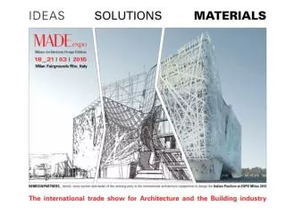 The Must-See event for the World of Architecture and Construction