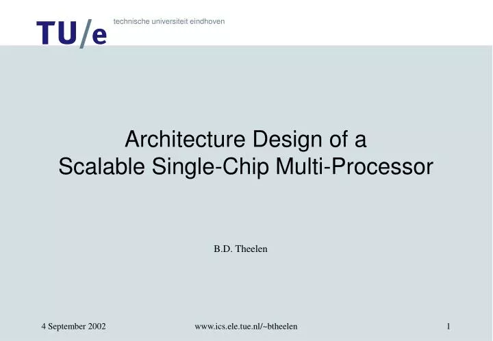 architecture design of a scalable single chip multi processor