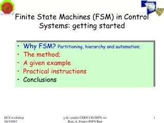 Finite State Machines (FSM) in Control Systems: getting started